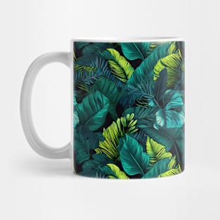 Colourful Tropical Leaf Mug